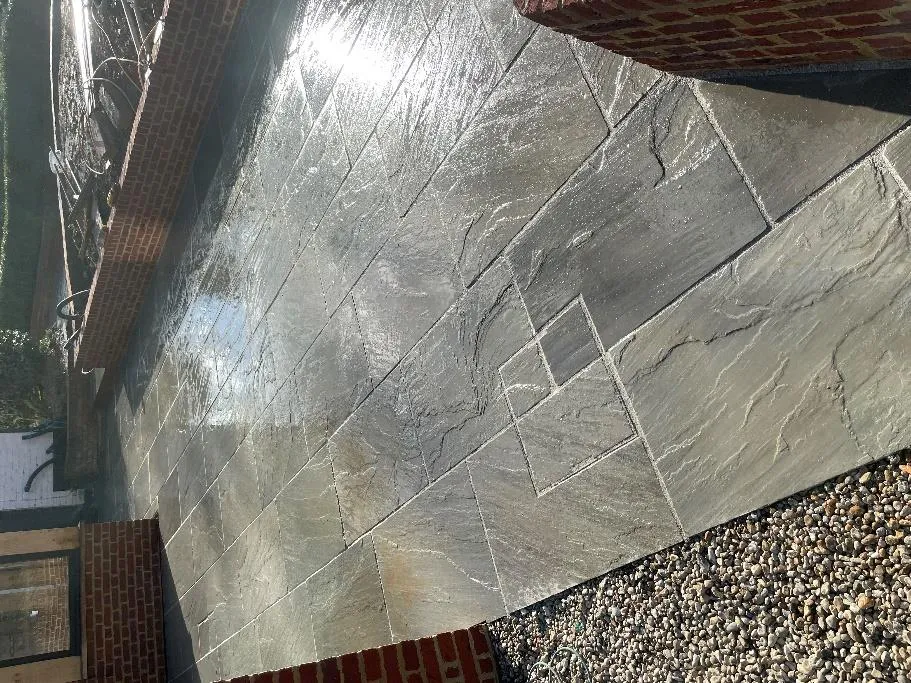 Indian sandstone patio in Dover